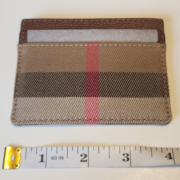 Burberry Sandon Canvas Check Card Case - Picture 5 of 6